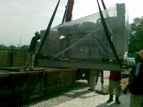 Install a new diesel generator set at the site