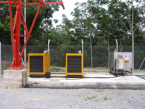 Power supply for tele-communication tower