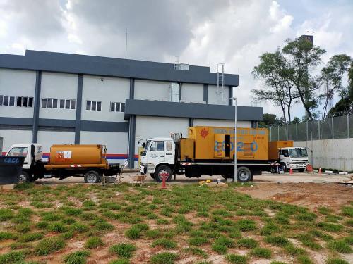 Temporary supply for building