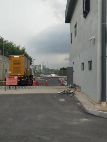 Temporary supply for building