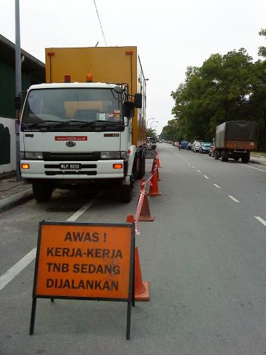 Temporary supply for factory