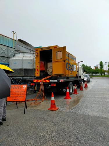 Temporary supply for factory